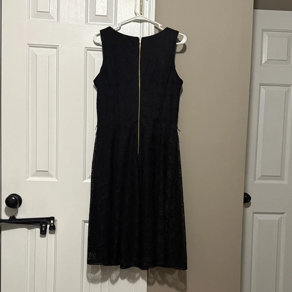Danny & Nicole Elegant Black Midi Dress - Picture 2 of 8